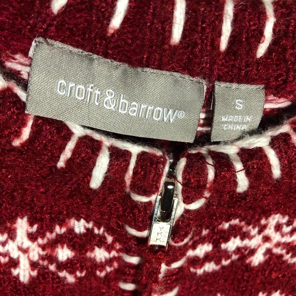 CUTE CROFT&BARROW CHRISTMAS SWEATER SIZE S - Picture 3 of 4